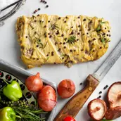 فيليه لحم البقر مع صلصة الماسترد